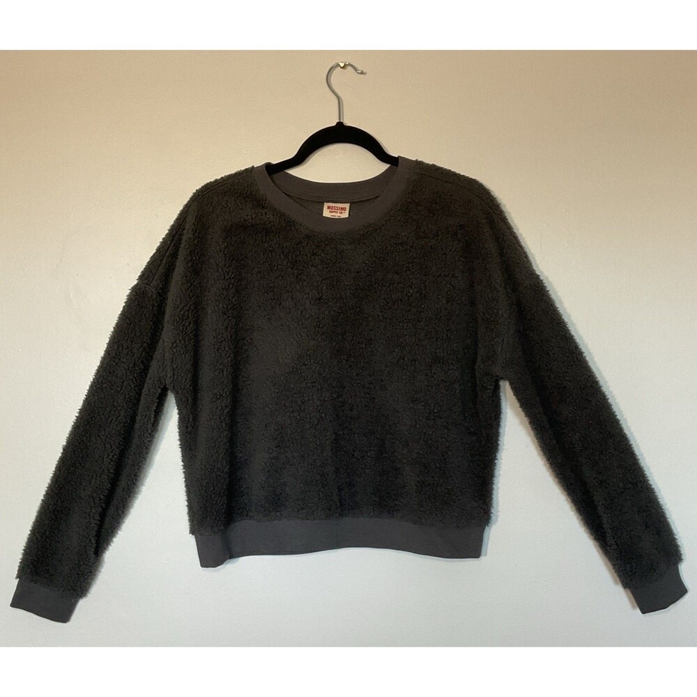 Mossimo Fleece Cropped Sweatshirt Size M